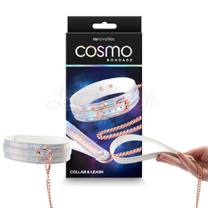 NS Novelties Cosmo Bondage Collar & Leash Rainbow Bondage - Collars & Leash Buy in Singapore LoveisLove U4Ria