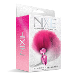 Nixie Metal Butt Plug With Ombre Tail Buy in Singapore LoveisLove U4Ria 