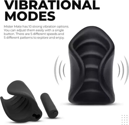 Open Vibrating Male Masturbator Sleeve Stroker for Men