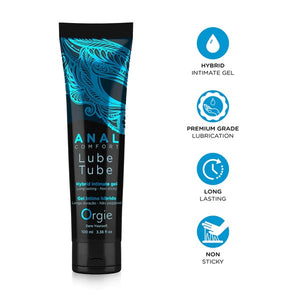 Orgie Anal Sensitive or Comfort Lube Tube Hybrid Intimate Gel 100 ML 3.4 FL OZ  Buy in Singapore LoveisLove U4Ria