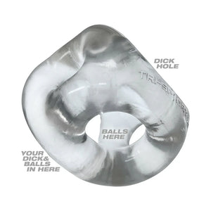 Oxballs Tri-Sport XL Thicker 3-Ring Sling Clear For Him - Oxballs Series Buy in Singapore LoveisLove U4Ria