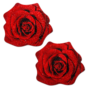 Pastease Premium Glitter Velvet Blooming Rose Pasties Red Buy in Singapore LoveisLove U4Ria