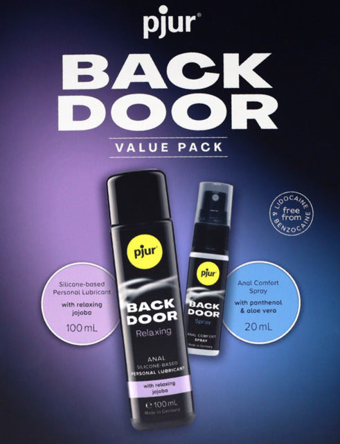 Pjur Back Door Value Pack Anal Comfort Spray and Silicone Lubricant