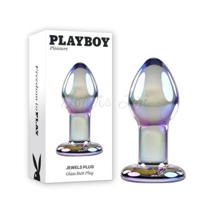 Playboy Pleasures Jewels Glass Butt Plug