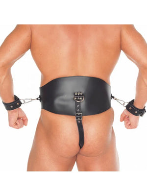 Rimba 7644 Rimba Corset complete with scrotum ring and handcuffs