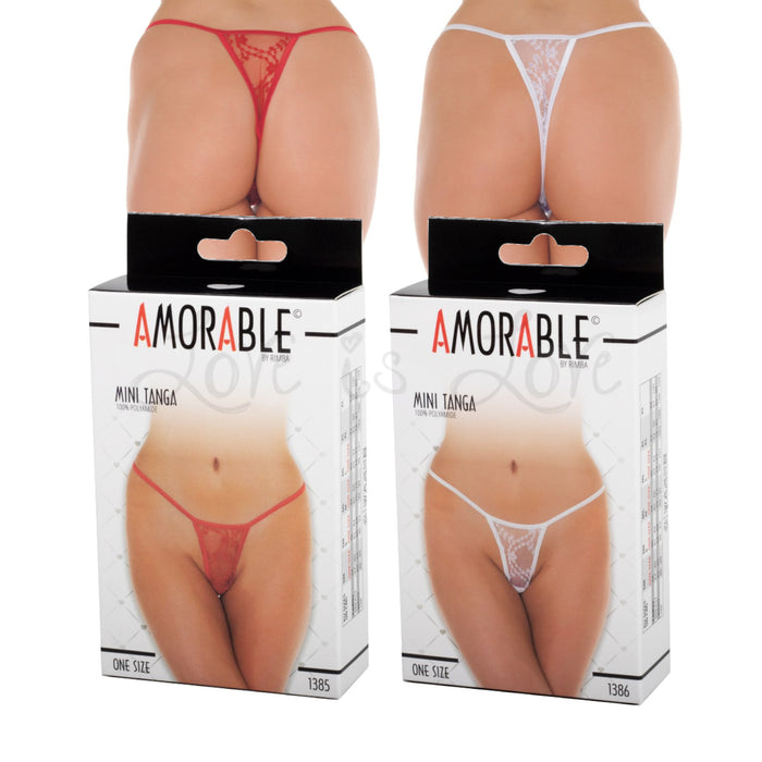 Rimba Amorable Mini Tanga Red or White RIM 1385/1386