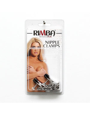 Rimba Metal Adjustable Nipple Clamps with Chain Black or SIlver RIM 8169/7702 Buy in Singapore LoveisLove U4Ria 