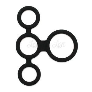 Rimba Quatro Cock Ring and Ball Splitter Black Buy in Singapore LoveisLove U4Ria 