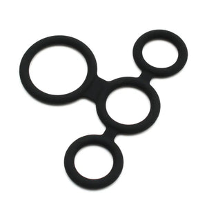 Rimba Quatro Cock Ring and Ball Splitter Black Buy in Singapore LoveisLove U4Ria 