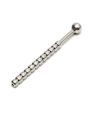 Rimba Stainless Steel Ribbed Hollow Urethral Plug RIM 8175 Buy in Singapore LoveisLove U4Ria 