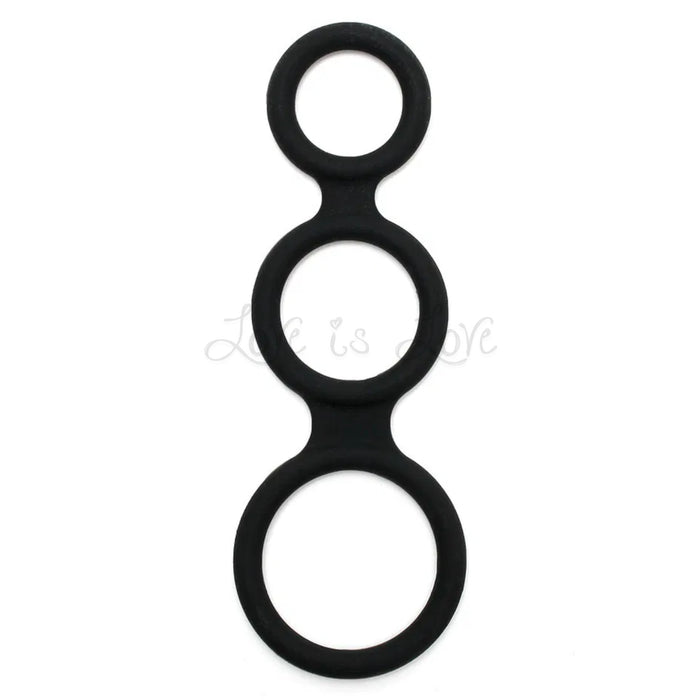 Rimba Triple Cock Ring Black