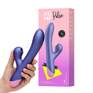 Romp Pulse Suction Rabbit Vibrator with Pleasure Air Technology Vibrators - Clit Stimulation & G-Spot Buy in Singapore LoveisLove U4Ria