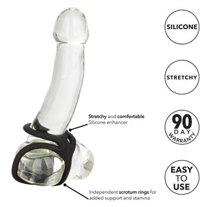 CalExotics Silicone Ball Spreader with Cock Ring Bondage - Cock & Ball Gear Buy in Singapore LoveisLove U4Ria