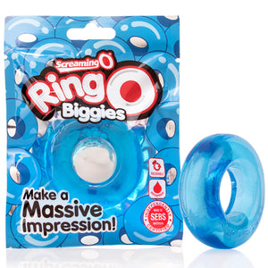 The Screaming O RingO Biggies Black or Clear or Blue Cock Rings - Stretchy Cock Rings The Screaming O  Buy in Singapore LoveisLove U4Ria