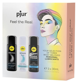 Pjur Personal Lubricant Selection Set of 3 x 30 ML Water-Based and Silicone-Based