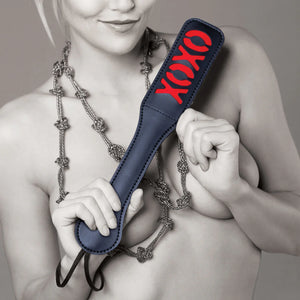 Sex & Mischief Impressions XOXO Paddle 12 Inch Black or Pink Bondage - Paddles/Spankers/Ticklers Buy in Singapore LoveisLove U4Ria