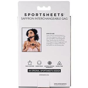 Sportsheets Saffron Interchangeable Gag with Adjustable Buckle Bondage - Ball & All Gags Buy in Singapore LoveisLove U4Ria