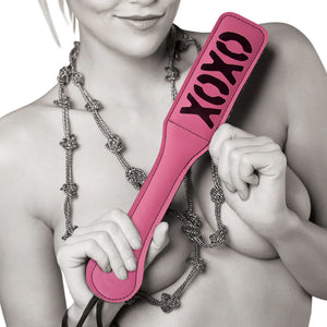 Sex & Mischief Impressions XOXO Paddle 12 Inch Black or Pink Bondage - Paddles/Spankers/Ticklers Buy in Singapore LoveisLove U4Ria