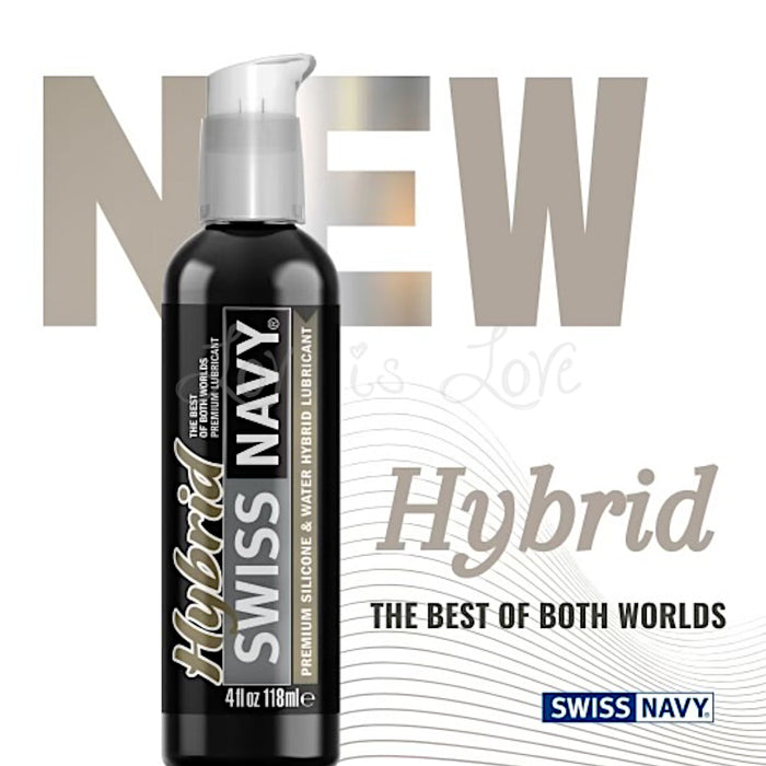 Swiss Navy Hybrid Premium Silicone & Water Based Lubricant