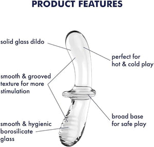 Satisfyer Double Crystal Glass Dildo Light Blue or Transparent (Authorized Dealer)  Buy in Singapore LoveisLove U4Ria 