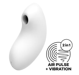 Satisfyer Vulva Lover 2 Air Pulse Stimulator Plus Vibration Blue or White Buy in Singapore LoveisLove U4Ria 