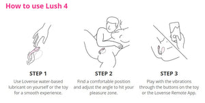 Lovense Lush 4 App-Controlled G-Spot Egg Vibrator Award-Winning & Famous - Lovense Buy Sex Toys in Singapore LoveisLove U4Ria