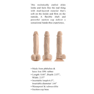 Selopa Natural Feel Realistic Dildo With Suction Cup 6.5 Inch Dark or Light Dildo - Realistic Dildos Buy in Singapore LoveisLove U4Ria