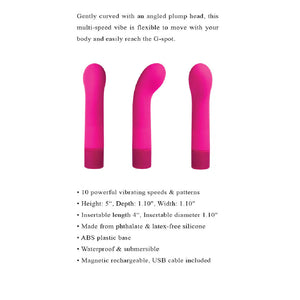 Selopa Paradise G Rechargeable Silicone G-Spot Vibrator Pink G-Spot Vibrators Buy in Singapore LoveisLove U4Ria