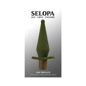 Selopa The Private Vibrating Silicone Anal Butt Plug Green Buy in Singapore LoveisLove U4Ria