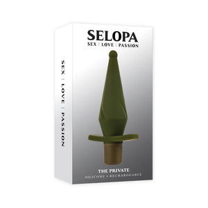 Selopa The Private Vibrating Silicone Anal Butt Plug Green Buy in Singapore LoveisLove U4Ria