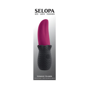 Selopa Tongue Teaser Rechargeable Silicone Vibrator Buy in Singapore LoveisLove U4Ria