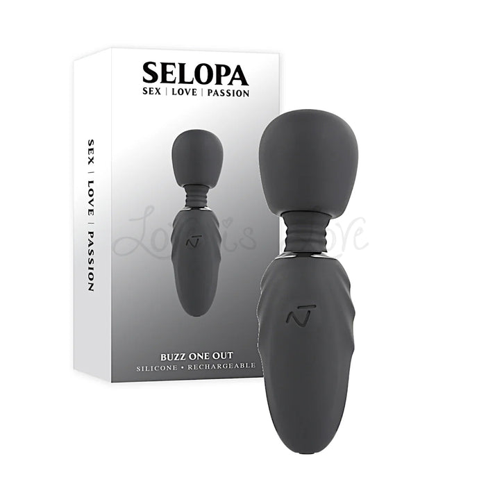 Selopa Buzz One Out Rechargeable Silicone Mini Wand Vibrator