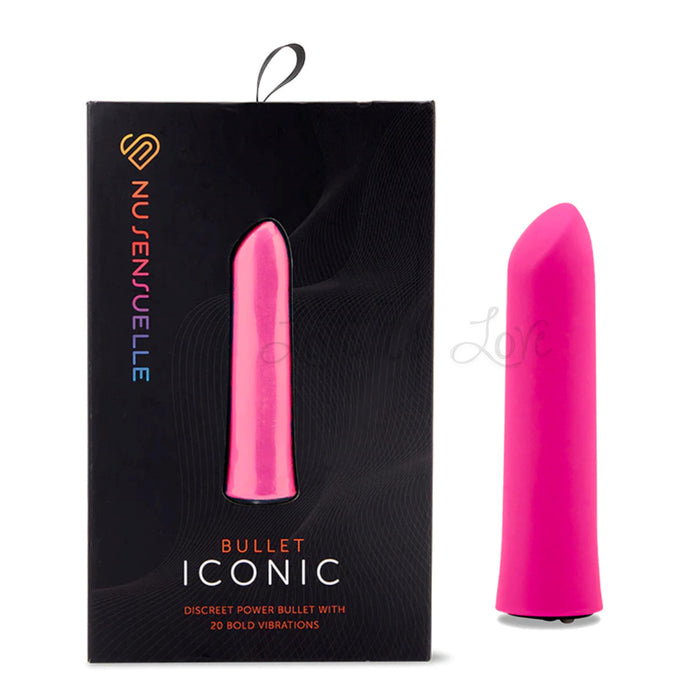 Sensuelle Iconic Silicone Bullet Vibrator Deep Pink