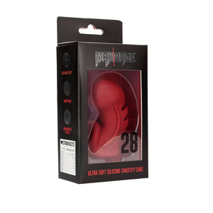 Shots ManCage Model 27 black or Model 28 red Ultra Soft Silicone Chastity Cage Buy in Singapore LoveisLove U4Ria 