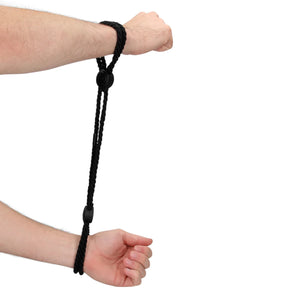 Shots Ouch! Adjustable Rope Hand Cuffs Black Buy in Singapore LoveisLove U4Ria 