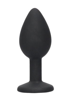 Shots Ouch! Black & White Silicone Butt Plug with Removable Jewel Anal - Tail & Jewelled Butt Plugs Buy Sex Toys in Singapore LoveisLove U4Ria