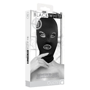 Shots Ouch! Black & White Submission or Subjugation or Subversion Mask