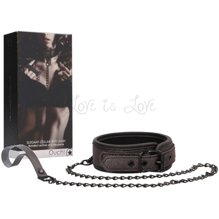 Shots Ouch! Elegant Collar with Leash