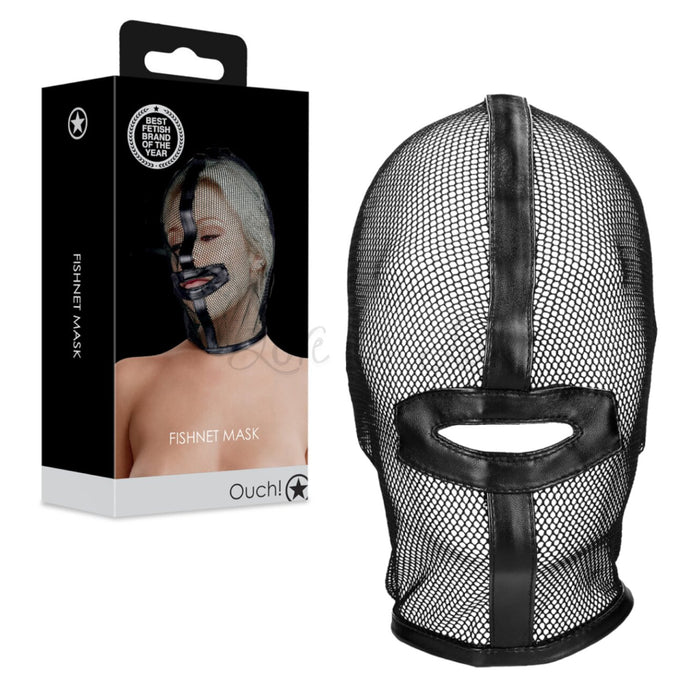 Shots Ouch! Fishnet Breathable Mask Black