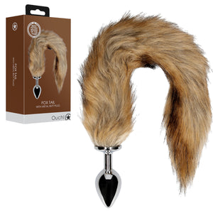 Shots Ouch! Fox Tail with Metal Butt Plug Brown Buy in Singapore LoveisLove U4Ria 