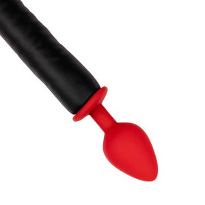 Shots Ouch! Silicone Anal Plug Devil's Tail Black/Red Buy in Singapore LoveisLove U4Ria 