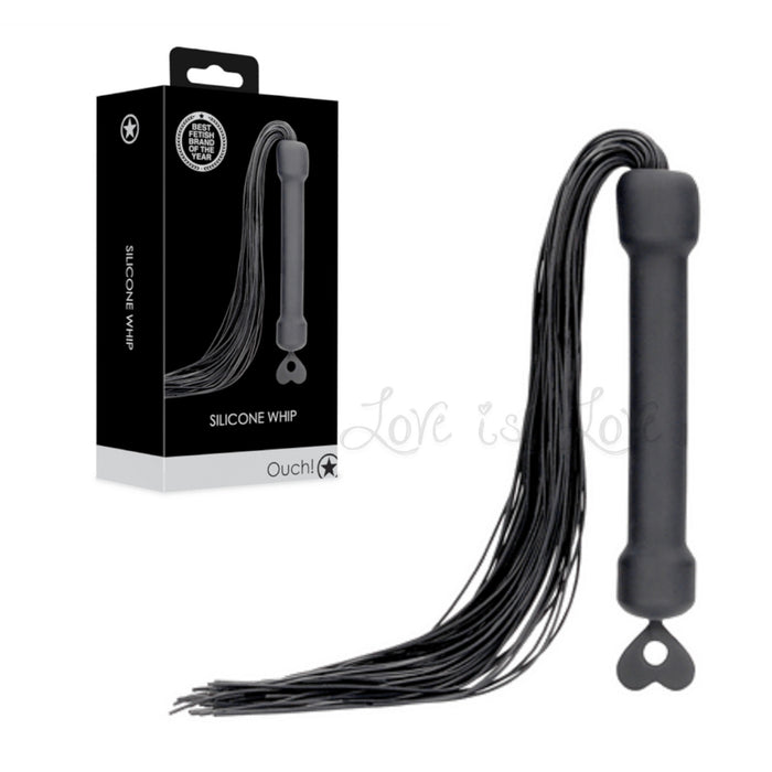 Shots Ouch! Beginners Silicone Whip Black