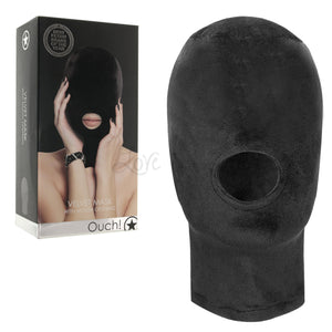 Shots Ouch! Velvet Mask with Mouth Opening - With or Without Eye Openings Bondage - Blindfolds & Masks Buy Sex Toys in Singapore LoveisLove U4Ria