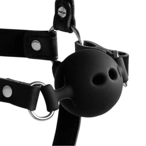 Shots Ouch! Xtreme Head Harness with Breathable Ball Gag and Nose Hooks Bondage - Ball & Bit Gags Buy Sex Toys in Singapore LoveisLove U4Ria