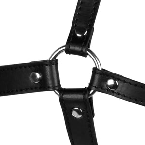 Shots Ouch! Xtreme Head Harness with Breathable Ball Gag and Nose Hooks Bondage - Ball & Bit Gags Buy Sex Toys in Singapore LoveisLove U4Ria