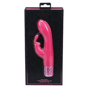 Shots Royal Gems Royal Rabbit Silicone Rechargeable Vibrator Pink Buy in Singapore LoveisLove U4Ria 