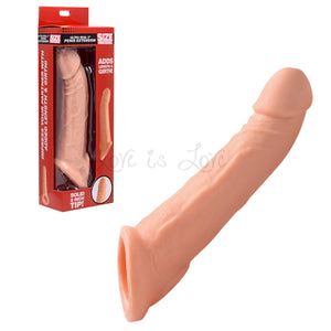 Size Matters Realistic Penis Enhancer & Ball Stretcher Flesh 2 Inch Buy in Singapore LoveisLove U4Ria 