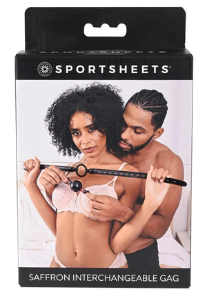 Sportsheets Saffron Interchangeable Gag with Adjustable Buckle Bondage - Ball & All Gags Buy in Singapore LoveisLove U4Ria