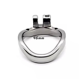 Stainless Steel Curved Ring for Chastity Cages 40 mm or 50 mm