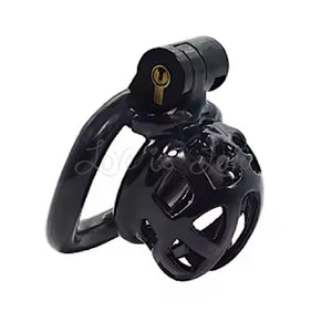 Standard Cobra Plastic Chastity Cage 4-Piece Ring Kit #96 Black For Him - Chastity Devices Buy Sex Toys in Singapore LoveisLove U4Ria